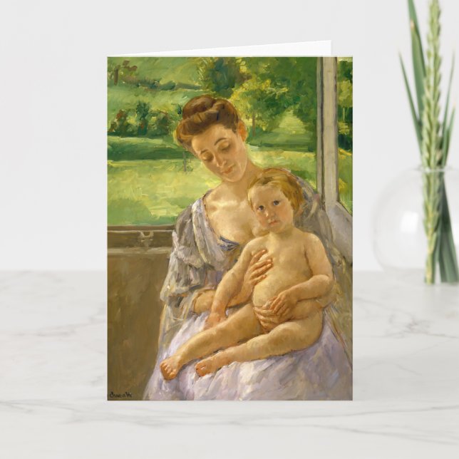 Mutter und Kind | Mary Cassatt Karte (Vorderseite)