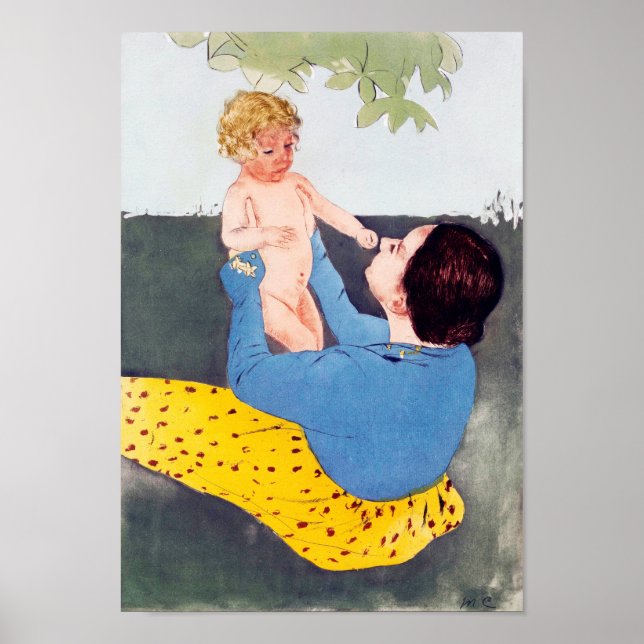 Mutter und Kind, Mary Cassatt Poster (Vorne)