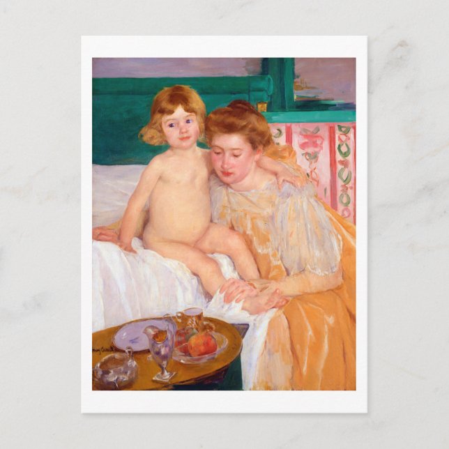 Mutter und Kind, Mary Cassatt Postkarte (Vorderseite)