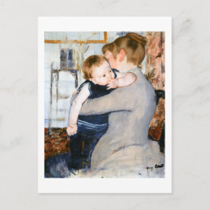 Mutter und Kind, Mary Cassatt Postkarte