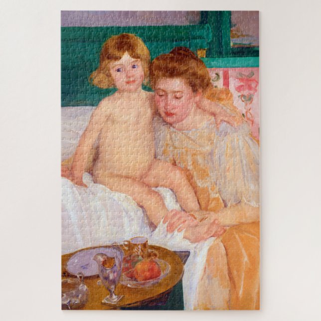 Mutter und Kind, Mary Cassatt Puzzle (Vertikal)