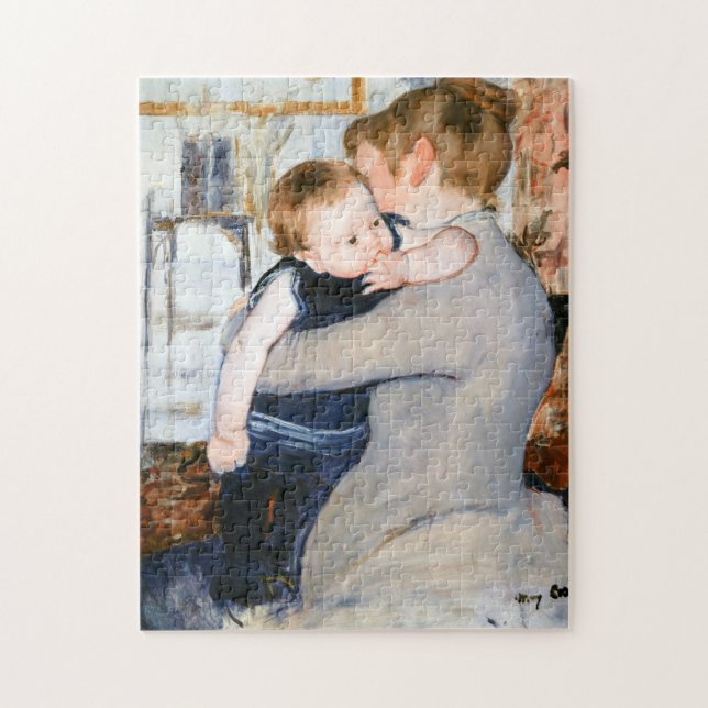 Mutter und Kind, Mary Cassatt Puzzle (Vertikal)
