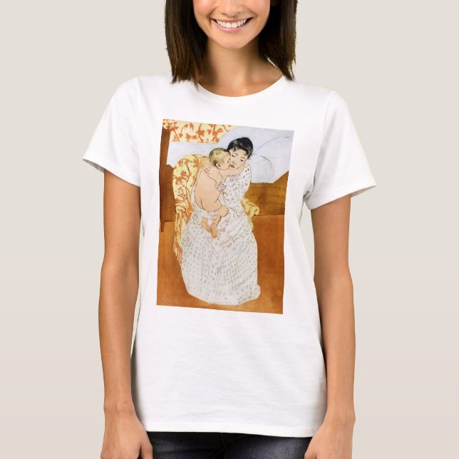 Mutter und Kind, Mary Cassatt T-Shirt (Vorderseite)