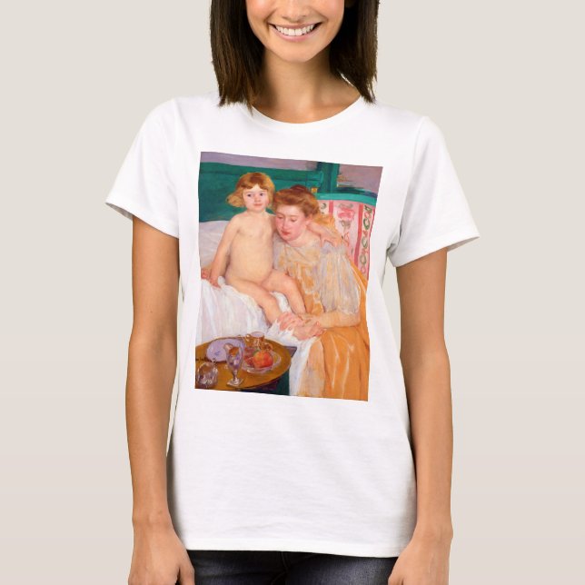 Mutter und Kind, Mary Cassatt T-Shirt (Vorderseite)