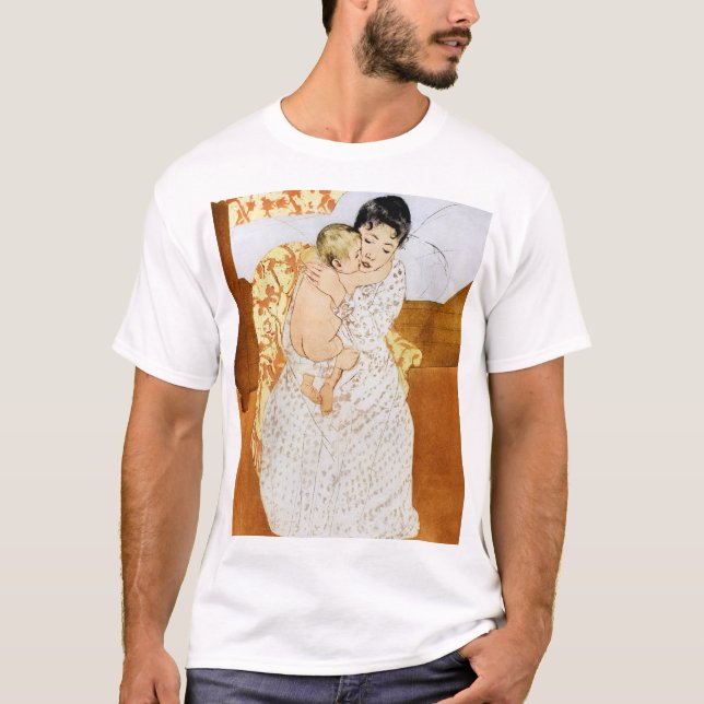 Mutter und Kind, Mary Cassatt T-Shirt (Vorderseite)