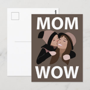 Mutter und Kind Mom Postkarte