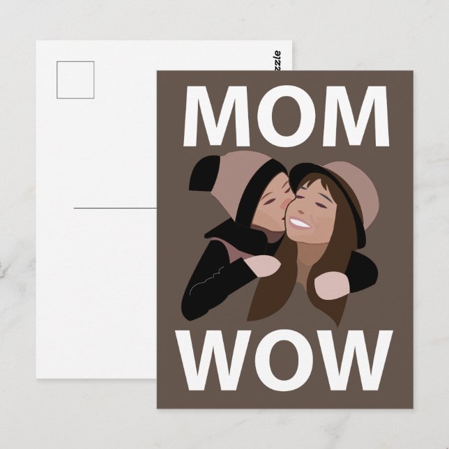 Mutter und Kind Mom  Postkarte (Vorne/Hinten)