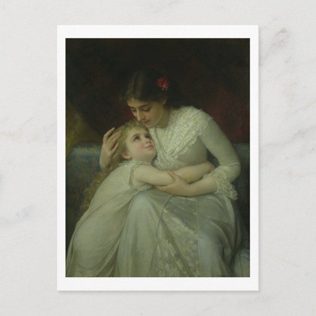 Mutter und Kind (Öl auf Leinwand) Postkarte (Vorderseite)