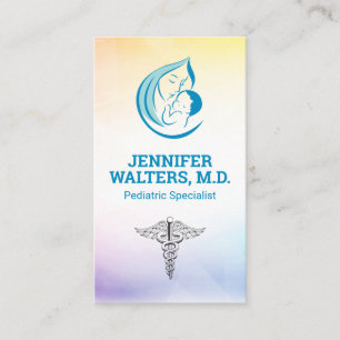 Mutter und Kind Pädiatrie-Logo Medizin Visitenkarte