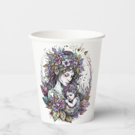 Mütter und Kind Pappbecher