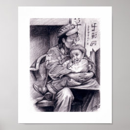 Mutter und Kind-Poster Poster