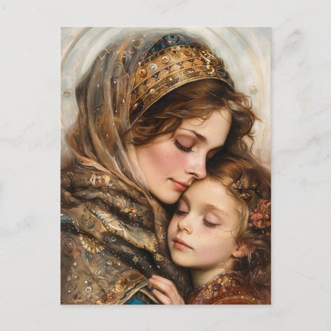Mutter und Kind Postkarte (Vorderseite)