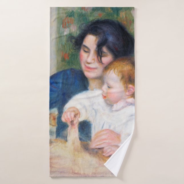 Mutter und Kind, Renoir Badehandtuch (Badehandtuch)