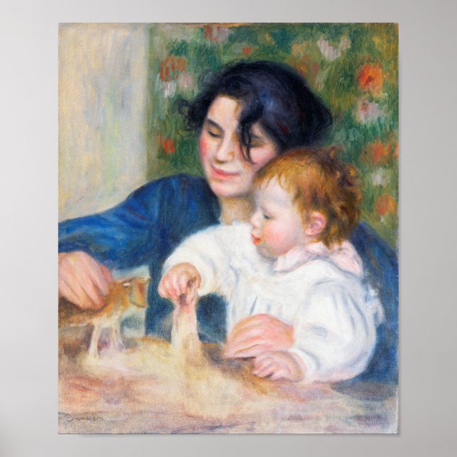 Mutter und Kind, Renoir Poster (Vorne)