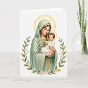 Mutter-und-Kind-Segenkarte Karte