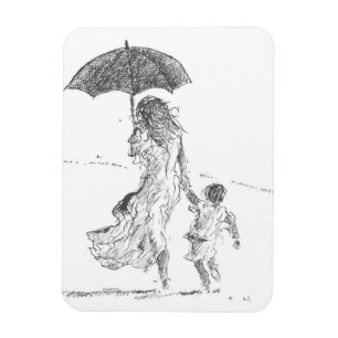 Mutter und Kind Sri Lanka Magnet