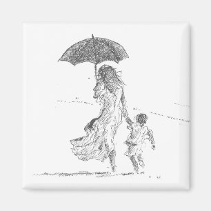 Mutter und Kind Sri Lanka Magnet