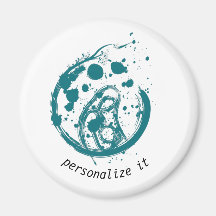 Mutter und Kind, Standard, 2¼ Zoll Circle Magnet