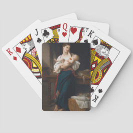 Mutter und Kind (von Bouguereau) Spielkarten