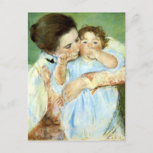 Mutter und Kind von Cassatt Postkarte