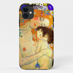 Mutter und Kind von Gustav Klimt Art Nouveau iPhone 11 Hülle