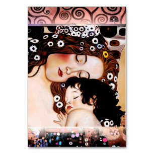 Mutter und Kind von Gustav Klimt Collage Tischnummer