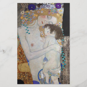 Mutter und Kind von Gustav Klimt Flyer