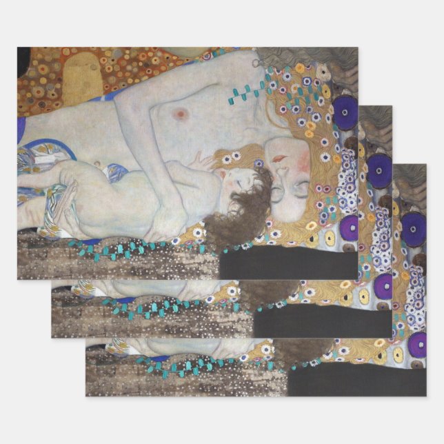 Mutter und Kind von Gustav Klimt Geschenkpapier Set (Set)