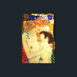 Mutter und Kind von Gustav Klimt Grosses Jugendsti Leinwanddruck<br><div class="desc">Mutter und Kind - Detail aus dem Drei Zeitalter der Frau,  ein beliebtes Gemälde des österreichischen Symbolik- & Jugendstil-Künstlers Gustav Klimt aus dem Jahr 1905. Leinwand für große Kunstwerke</div>