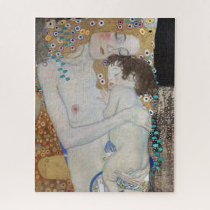 Mutter und Kind von Gustav Klimt Puzzle