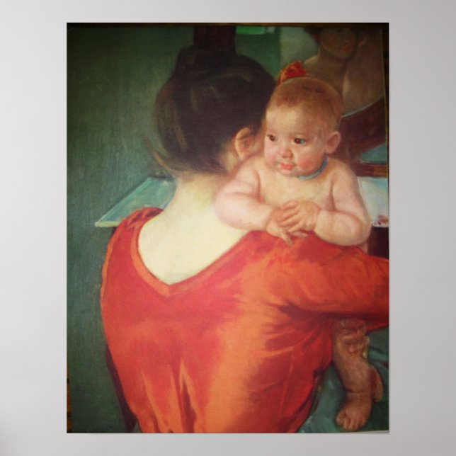 MUTTER UND KIND VON MARIA CASSATT Poster (Vorne)