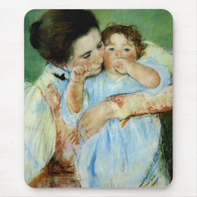 Mutter und Kind von Mary Cassat Mousepad (Vorne)