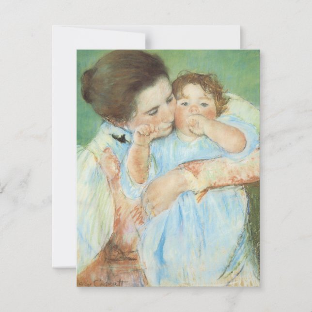 Mutter und Kind von Mary Cassatt, Vintage Kunst (Vorderseite)