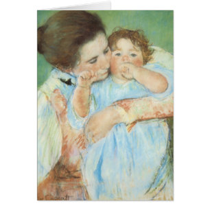 Mutter und Kind von Mary Cassatt, Vintage Kunst