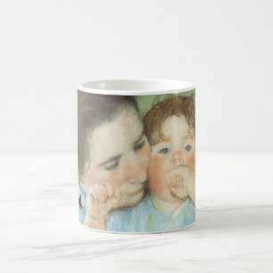 Mutter und Kind von Mary Cassatt, Vintage Kunst Tasse