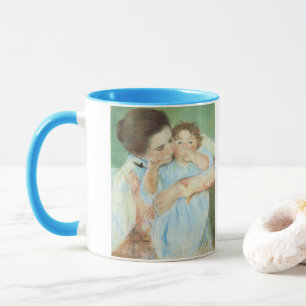 Mutter und Kind von Mary Cassatt, Vintage Kunst Tasse