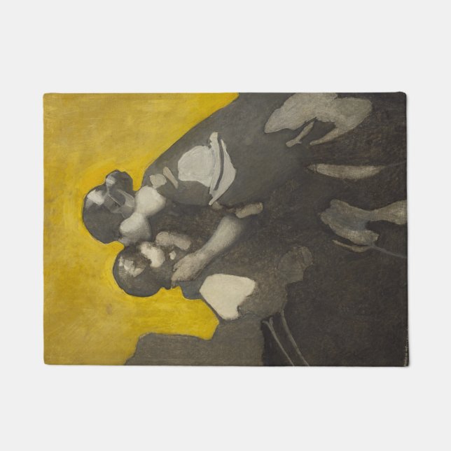 Mutter und Kind (von Norah Neilson Gray) Fußmatte (Vorderseite)