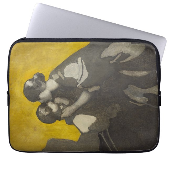 Mutter und Kind (von Norah Neilson Gray) Laptopschutzhülle (Vorderseite)