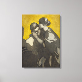 Mutter und Kind (von Norah Neilson Gray) Leinwanddruck