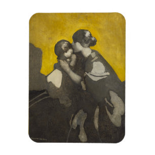 Mutter und Kind (von Norah Neilson Gray) Magnet