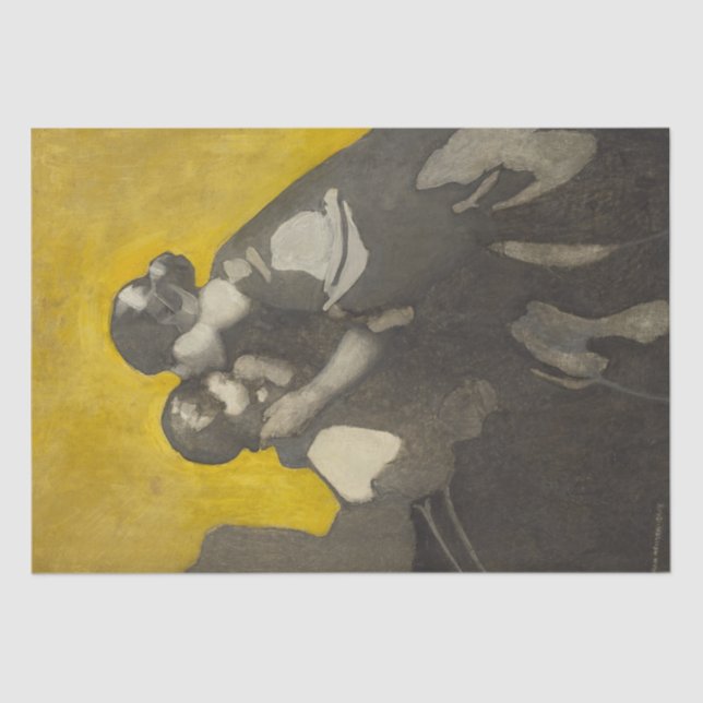 Mutter und Kind (von Norah Neilson Gray) Seidenpapier (Vorderseite)