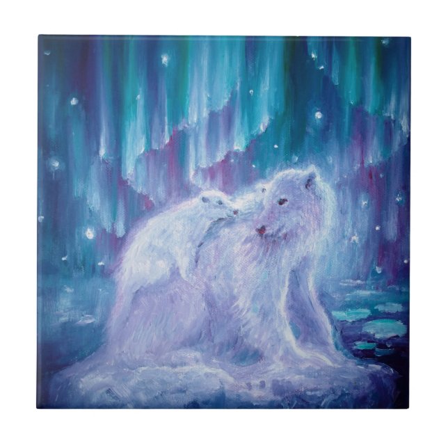 Mutter und Kind von Polar Fliese (Vorderseite)