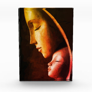 Mutter-und-Kind-Wandkunst Fotoblock