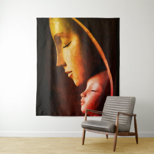 Mutter-und-Kind-Wandkunst Wandteppich