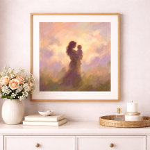 Mutter-und-Kind-Wandkunstposter