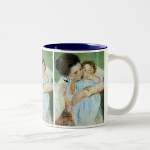 Mutter und Kind Zweifarbige Tasse
