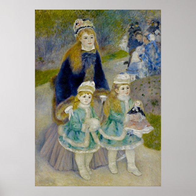 Mutter und Kinder - Renoir Poster (Vorne)