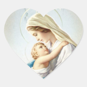 Mutter-und Kinderaufkleber Herz-Aufkleber