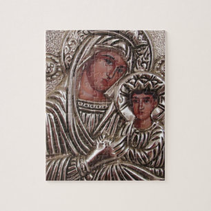 Mutter-und Kinderikone, Madonna und Jesus im Puzzle