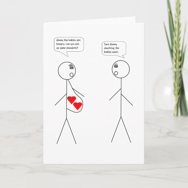 Mutter und/oder Vater, der sein soll (Zwillinge) - Karte (Vorderseite)